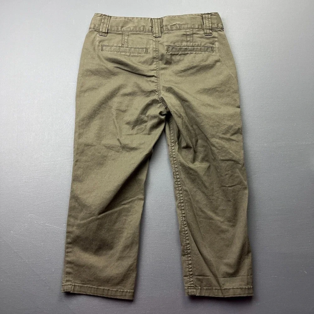 GapKids Boys Size 7 Green Cropped Pants Capri Casual Relaxed Fit Outdoor Play